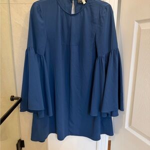 The Fifth Label Blue Bell-Sleeve Tunic Top
